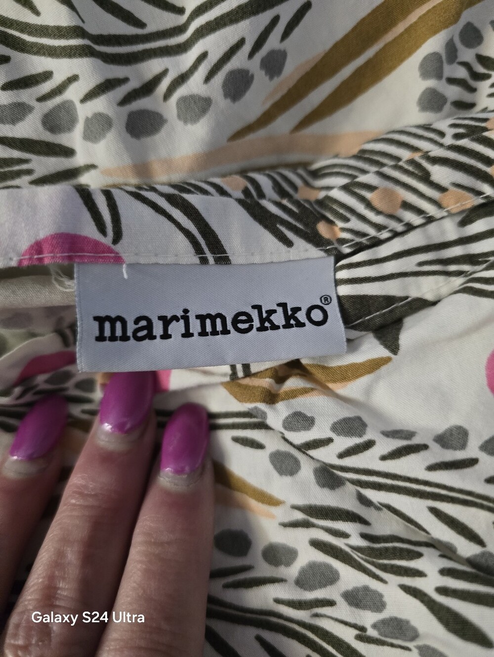 Marimekko Pieni Letto King Duvet Cover * 2 Shams *Earthy Botanical 100% Cotton - Picture 6 of 7